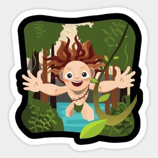 little Tarzan Sticker